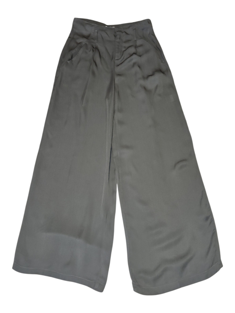 Alphamoment Dress Pants Wide-leg Trousers Pants High-waist.